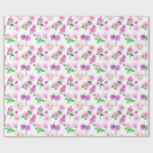 Floral Wrapping Paper - Papel de regalo con flores ラッピングペーパー (フラット)