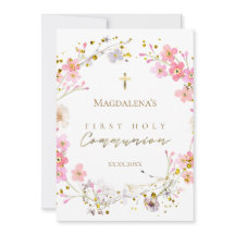 floral wreath First Holy Communion 