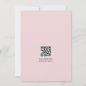 Floral Wreath Little Wildflower Girl Baby Shower 招待状 (裏面)