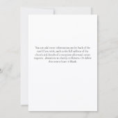 Floral Wreath Photo Funeral Announcement 招待状 (裏面)