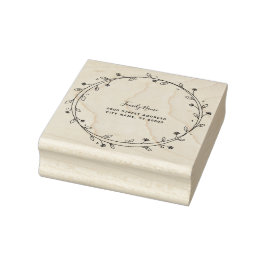Floral Wreath Rubber Stamp ラバースタンプ
