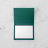 Floral Wreath White Orchids Chic Floral Thank You カード (内部)