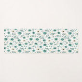 Floral Yoga Mats: Green Floral Yoga Mat ヨガマット (正面(横))