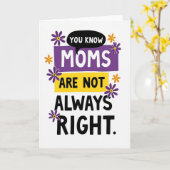 Floral You Know Moms Card カード (黄色い花)