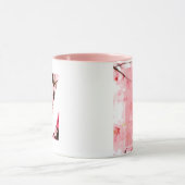 Floral Z Initial Mug | Personalized Name & Traits マグカップ (中央)