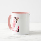 Floral Z Initial Mug | Personalized Name & Traits マグカップ (正面左)