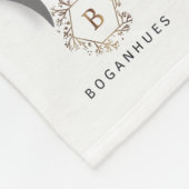 Floral Zebra Crown print Fleece Baby Blanket フリースブランケット (角)