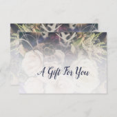 FloralCustomフォトパープルフローリストギフト証明書 ノートカード (正面/裏面)