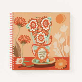 FloralDesign In Unique Style Spiral Notebook ノートブック