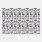 Florale 3D-Keramikfliesen Kunstvoll & Detailreich ラッピングペーパーシート (正面)