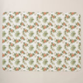 Florale-Kuscheldecke – Sanfte Herbstblume シェルパブランケット (正面(横))