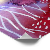 Florale Landschaft Aquarell ポスター (角)