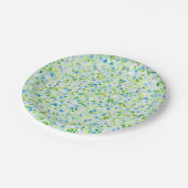 Florale Party in zarten  Pastelltönen ペーパープレート (アングル)