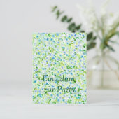 Florale Party in zarten  Pastelltönen ポストカード (スタンド正面)