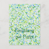 Florale Party in zarten  Pastelltönen ポストカード (正面)