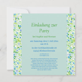 Florale Party in zarten  Pastelltönen 招待状