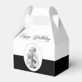 Florale Pflanze im Tangle Design - フェイバーボックス (裏面サイド)