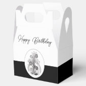 Florale Pflanze im Tangle Design - フェイバーボックス (オープン)