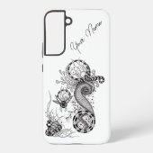Florale Tangle Zeichnung - Samsung Galaxyケース (裏面)