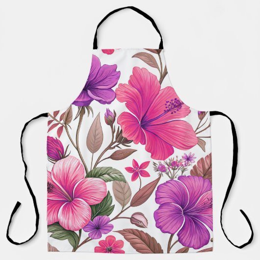Florales Farbenmeer, Duschvorhang エプロン (正面)