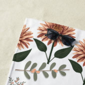 Florales Muster mit Dahlien ビーチタオル (インサイチュ)