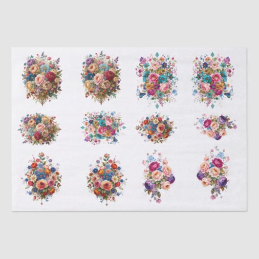 Florals & Butterflies  薄葉紙 (正面)