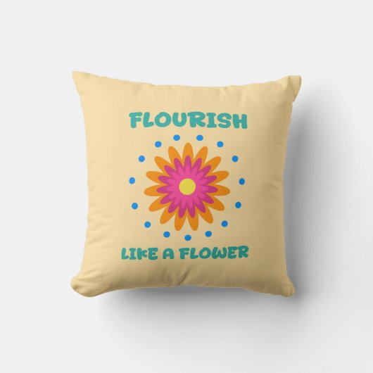 Florece como una flor クッション (正面)