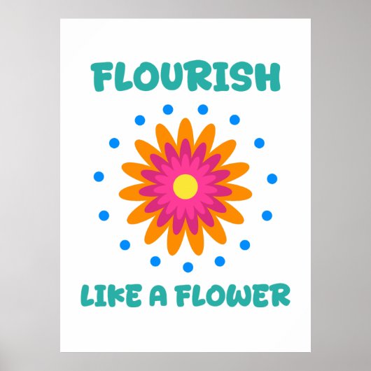 Florece como una flor ポスター (正面)