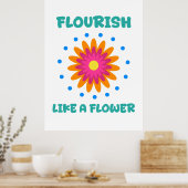 Florece como una flor ポスター (キッチン)