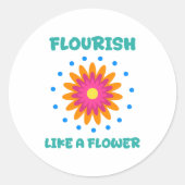 Florece como una flor ラウンドシール (正面)
