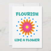 Florece como una flor 招待状 (正面)