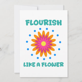 Florece como una flor 招待状