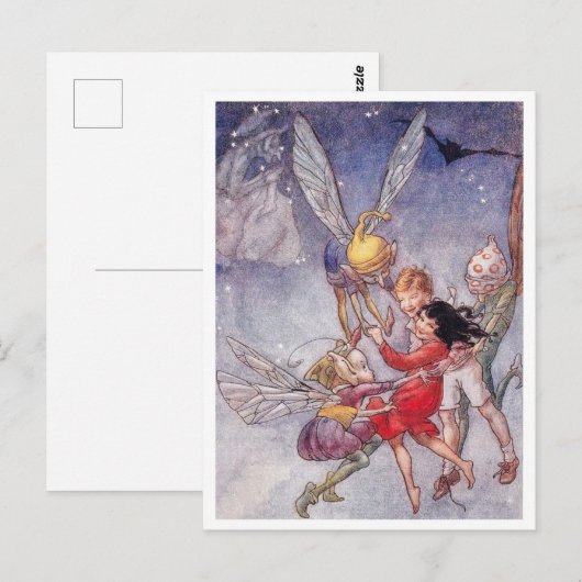 Florence Anderson Don't Look Down For A Bit Fairy ポストカード (正面/裏面)