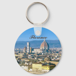 Florence cityscape with Duomo cathedral  キーホルダー