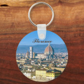 Florence cityscape with Duomo cathedral キーホルダー (裏面)