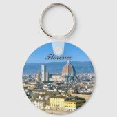 Florence cityscape with Duomo cathedral キーホルダー (裏面)