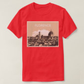 Florence Firenze City Cathedral Art Tシャツ (デザイン正面)
