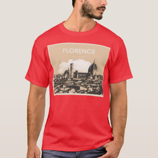 Florence Firenze City Cathedral Art Tシャツ