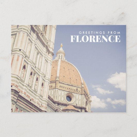 Florence Italyポストカードからの挨拶 ポストカード (正面)