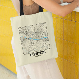Florence, Italy City Map Tote Bag トートバッグ
