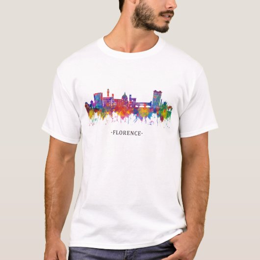 Florence Italy Skyline Tシャツ (正面)