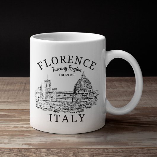 Florence Italy Tuscany Region Vintage Landscape コーヒーマグカップ