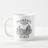 Florence Italy Tuscany Region Vintage Landscape コーヒーマグカップ (左)