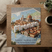 Florence Italy Vacation Trip Souvenir Map  ジグソーパズル