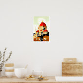 Florence Italy vintage travel ポスター (キッチン)