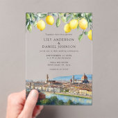 Florence Lemons Italian Wedding アクリル招待状 (インサイチュ (ポータブル))
