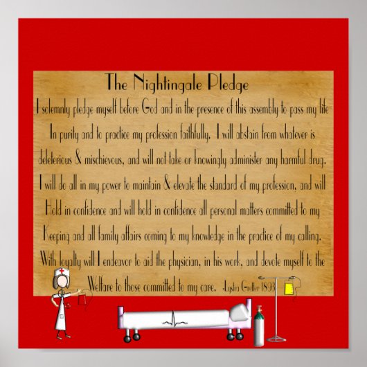 Florence Nightingale Pledge Poster ポスター (正面)