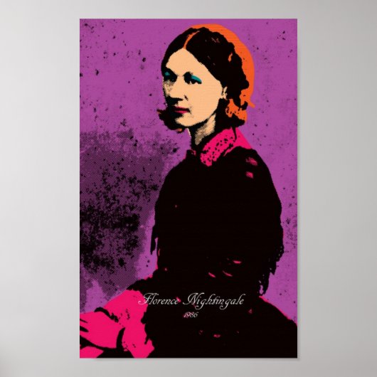 Florence Nightingale with Pop Art ポスター (正面)