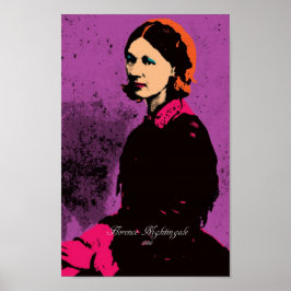 Florence Nightingale with Pop Art ポスター