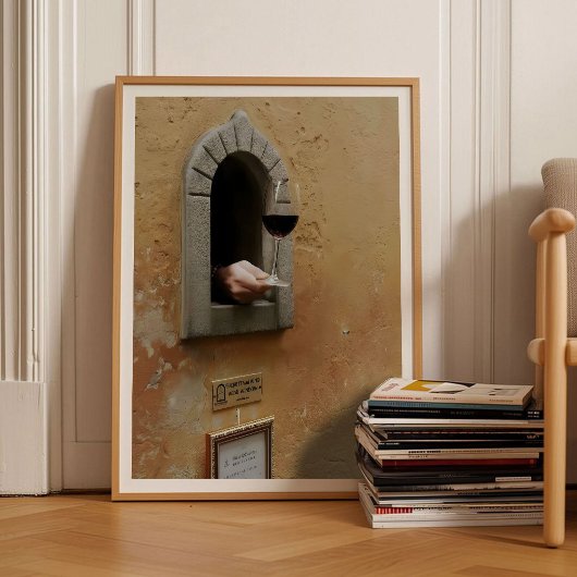 Florence Print Wine Glass Print Florence Wine Wind ポスター
